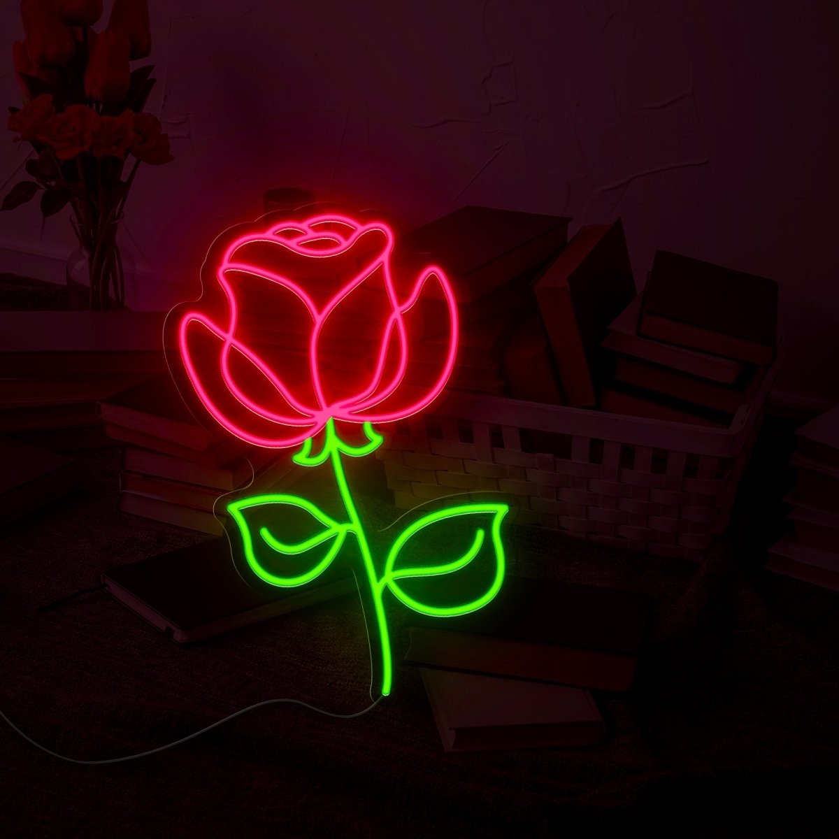 Rose Neon Sign - Reels Custom