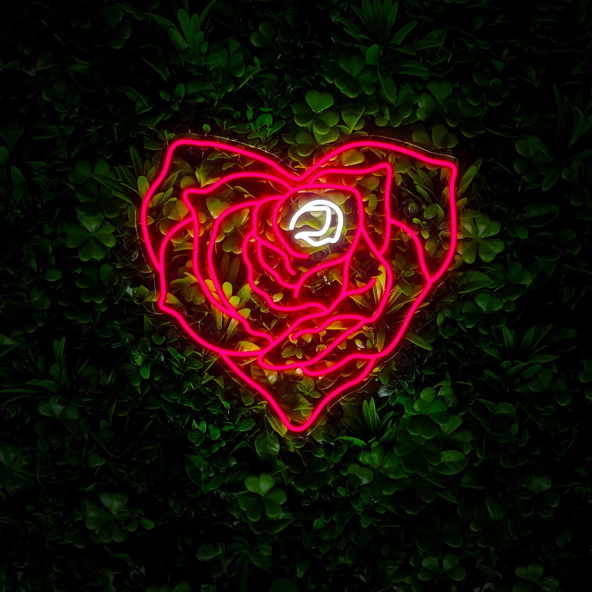 Roses Form Love Neon Sign - Reels Custom