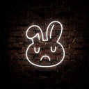 Sad Bunny Emoji Neon Sign - Reels Custom