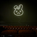 Sad Bunny Emoji Neon Sign - Reels Custom