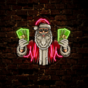 Santa Claus brought a lot of Money Artwork Neon Sign - Reels Custom