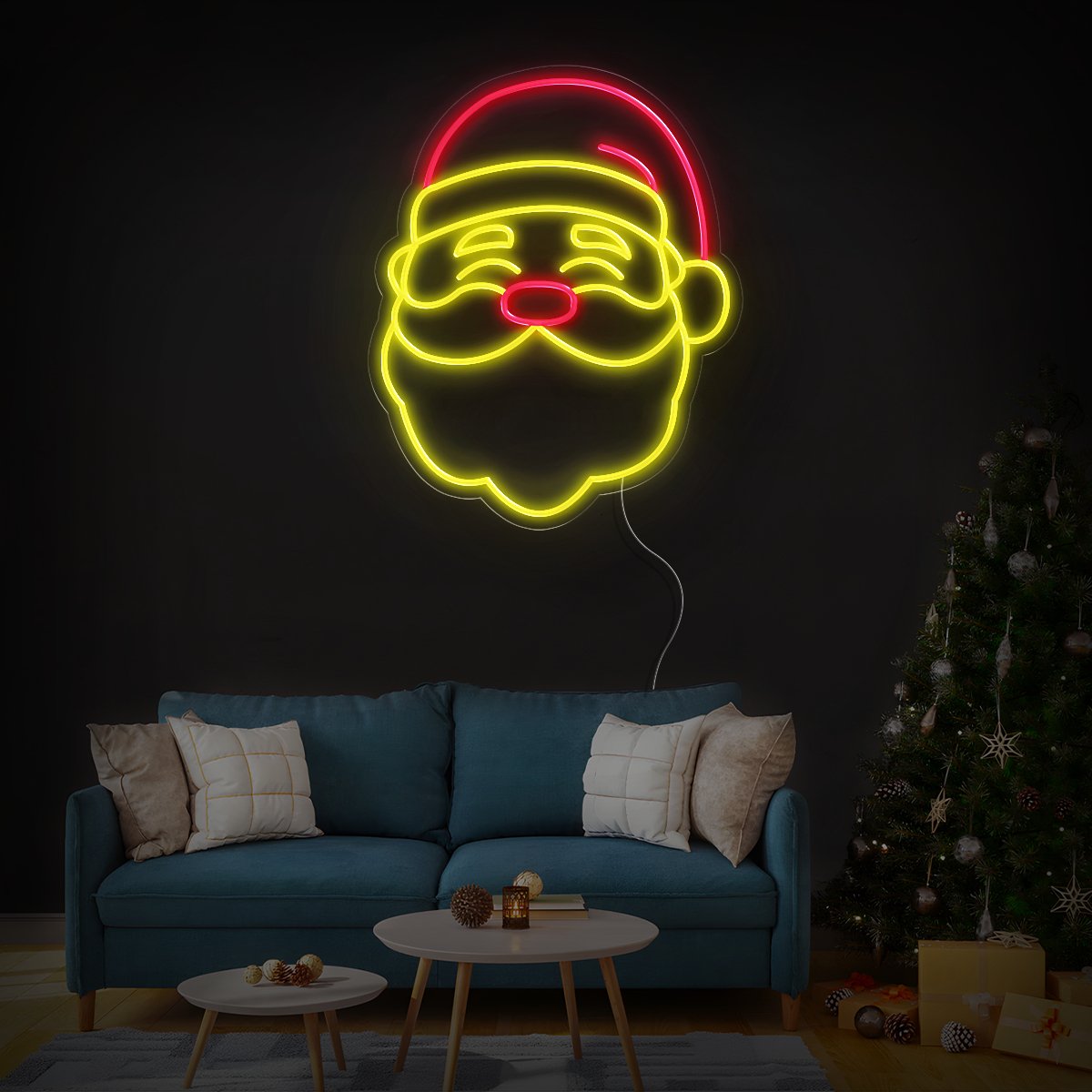 Santa Claus Christmas Neon Sign - Reels Custom