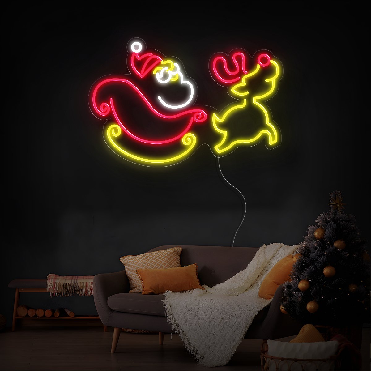 Santa Claus is Coming Soon Christmas Neon Sign - Reels Custom