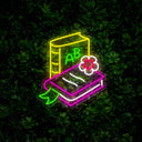 School Textbooks Neon Sign - Reels Custom