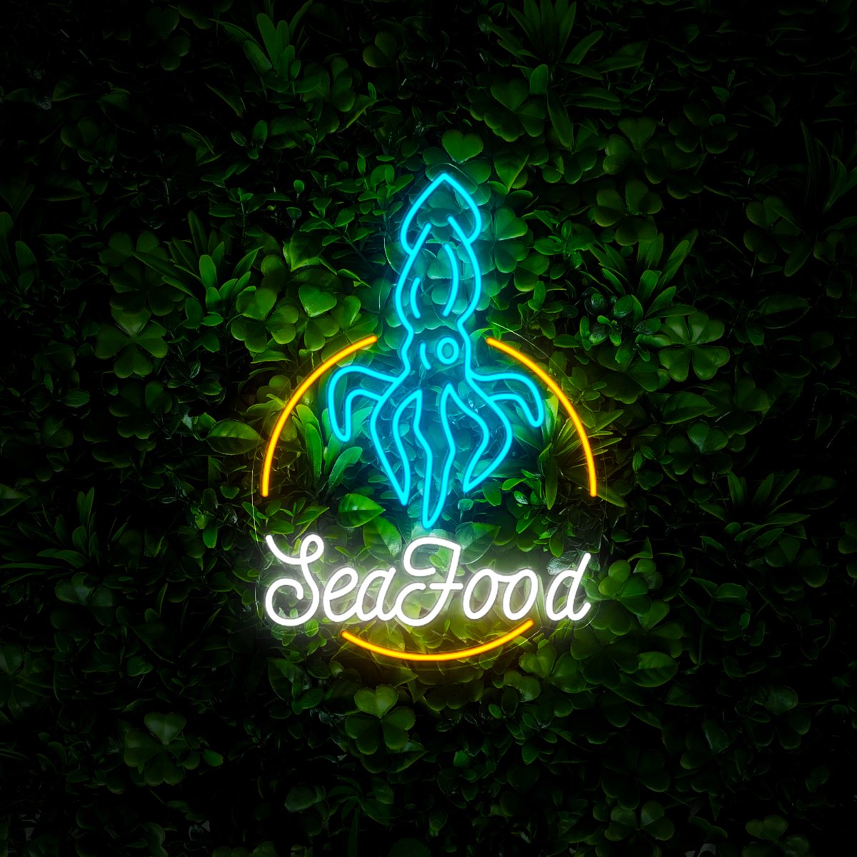 Sea Food Neon Sign - Reels Custom