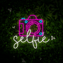 Selfie Neon Sign - Reels Custom