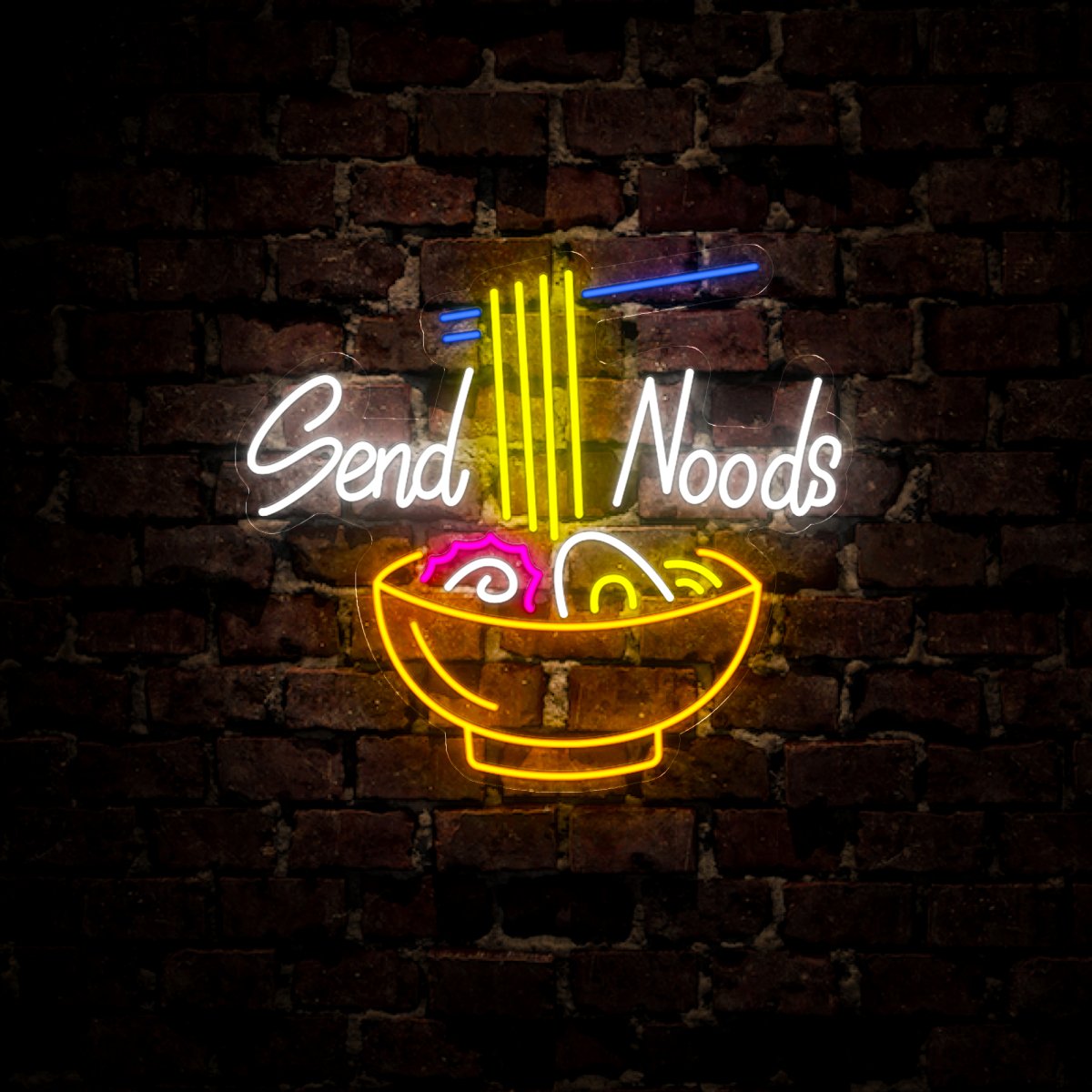 Send Noods Neon Sign - Reels Custom