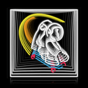 Skateboarding Astronaut Infinity Neon Sign - Reels Custom