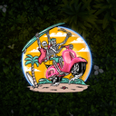 Skeleton Summer Artwork Neon Sign - Reels Custom