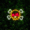 Skull And Bones Neon Sign - Reels Custom