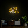 Skull And Snake Neon Sign - Reels Custom