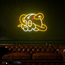 Skull And Snake Neon Sign - Reels Custom