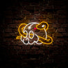 Skull And Snake Neon Sign - Reels Custom