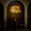 Skull And Snake Neon Sign - Reels Custom