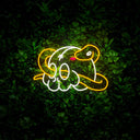 Skull And Snake Neon Sign - Reels Custom