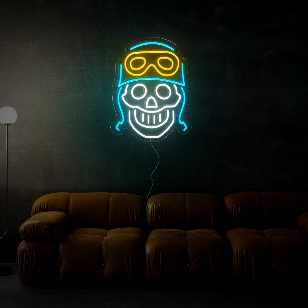 Skull Face Neon Sign - Reels Custom