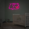 Sleeping Pig Neon Sign - Reels Custom