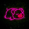 Sleeping Pig Neon Sign - Reels Custom