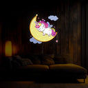 Sleepy Unicorn Artwork Neon Sign - Reels Custom