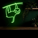 Sloth Animals Led Neon Sign - Reels Custom