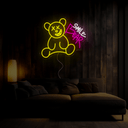 Smile Bear Neon Sign - Reels Custom