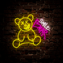 Smile Bear Neon Sign - Reels Custom