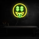 Smile Dollar Symbol Neon Sign - Reels Custom
