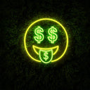 Smile Dollar Symbol Neon Sign - Reels Custom