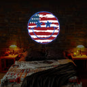 Smile Face 4th of July Artwork Neon Sign - Reels Custom