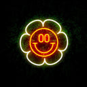 Smile Groovy Flower Led Neon Sign - Reels Custom