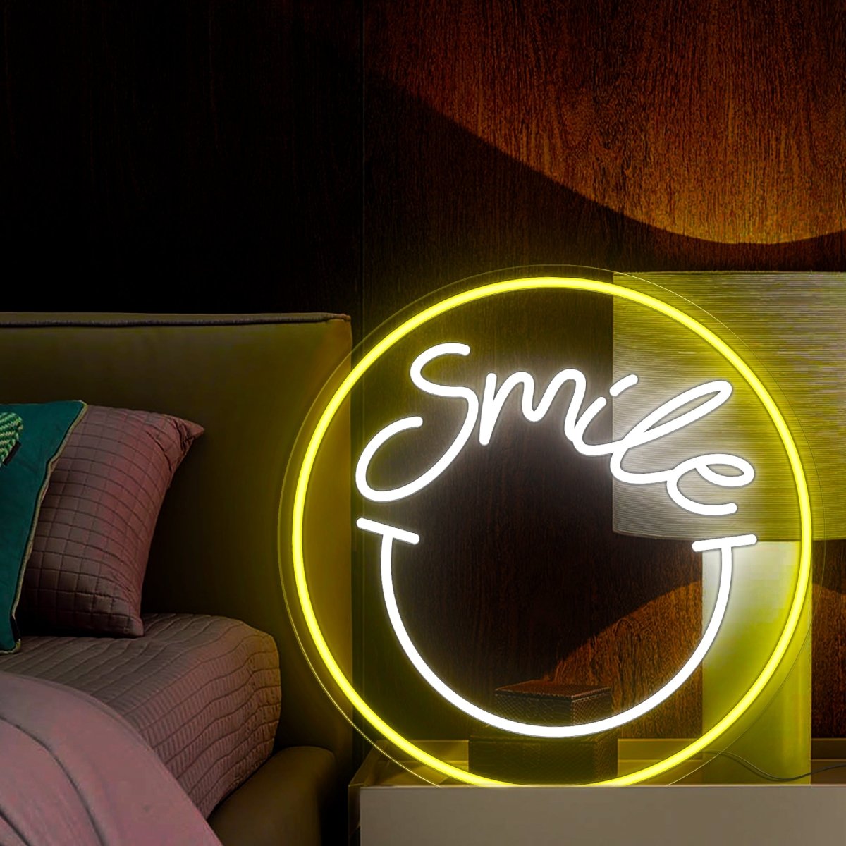 Smile Smiley Neon Sign - Reels Custom