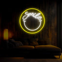 Smile Smiley Neon Sign - Reels Custom