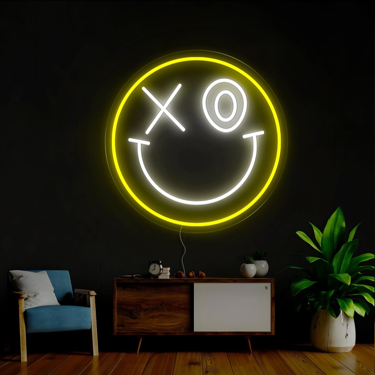 Smiley Neon Sign - Reels Custom