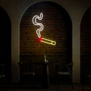 Smoke Out Of Cigarette Neon Sign - Reels Custom