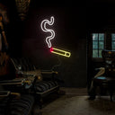 Smoke Out Of Cigarette Neon Sign - Reels Custom