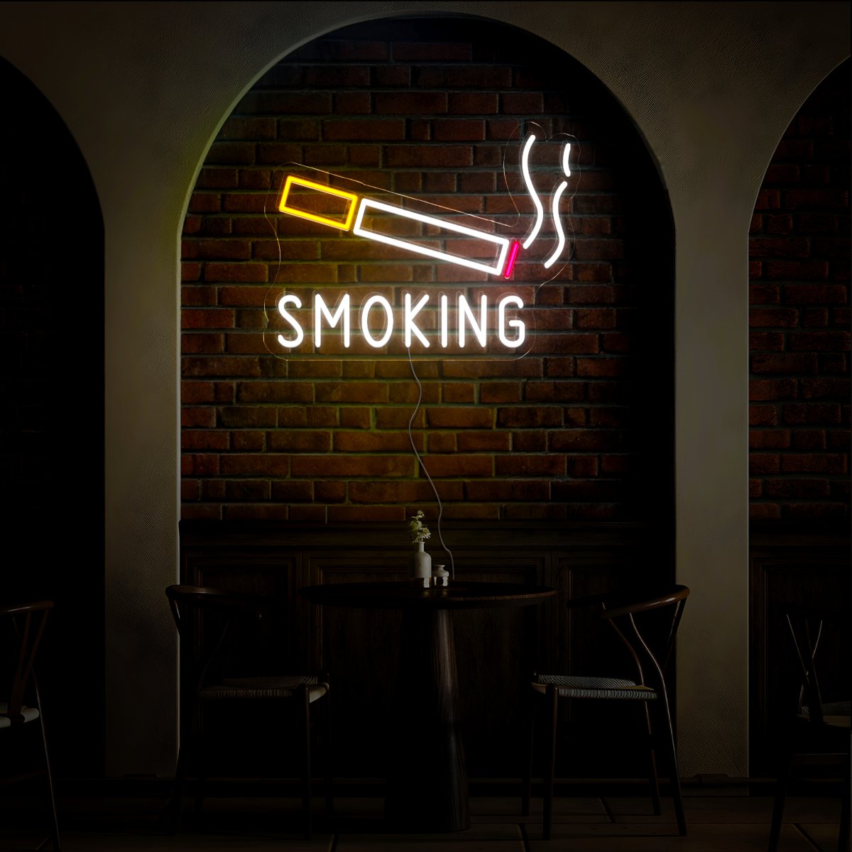 Smoking Neon Sign - Reels Custom