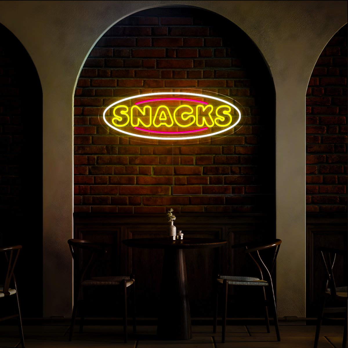 Snacks Neon Sign - Reels Custom