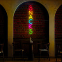 Snacks Neon Sign - Reels Custom