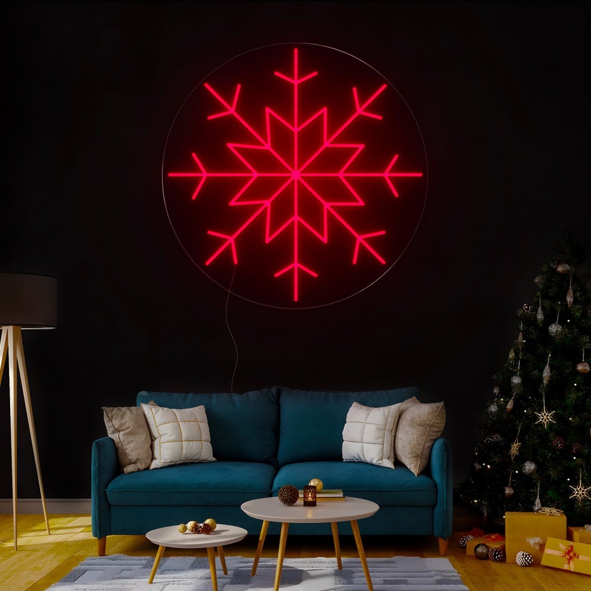 Snowflake Christmas Led Neon Sign - Reels Custom