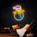 Snowman Christmas Neon Sign - Reels Custom