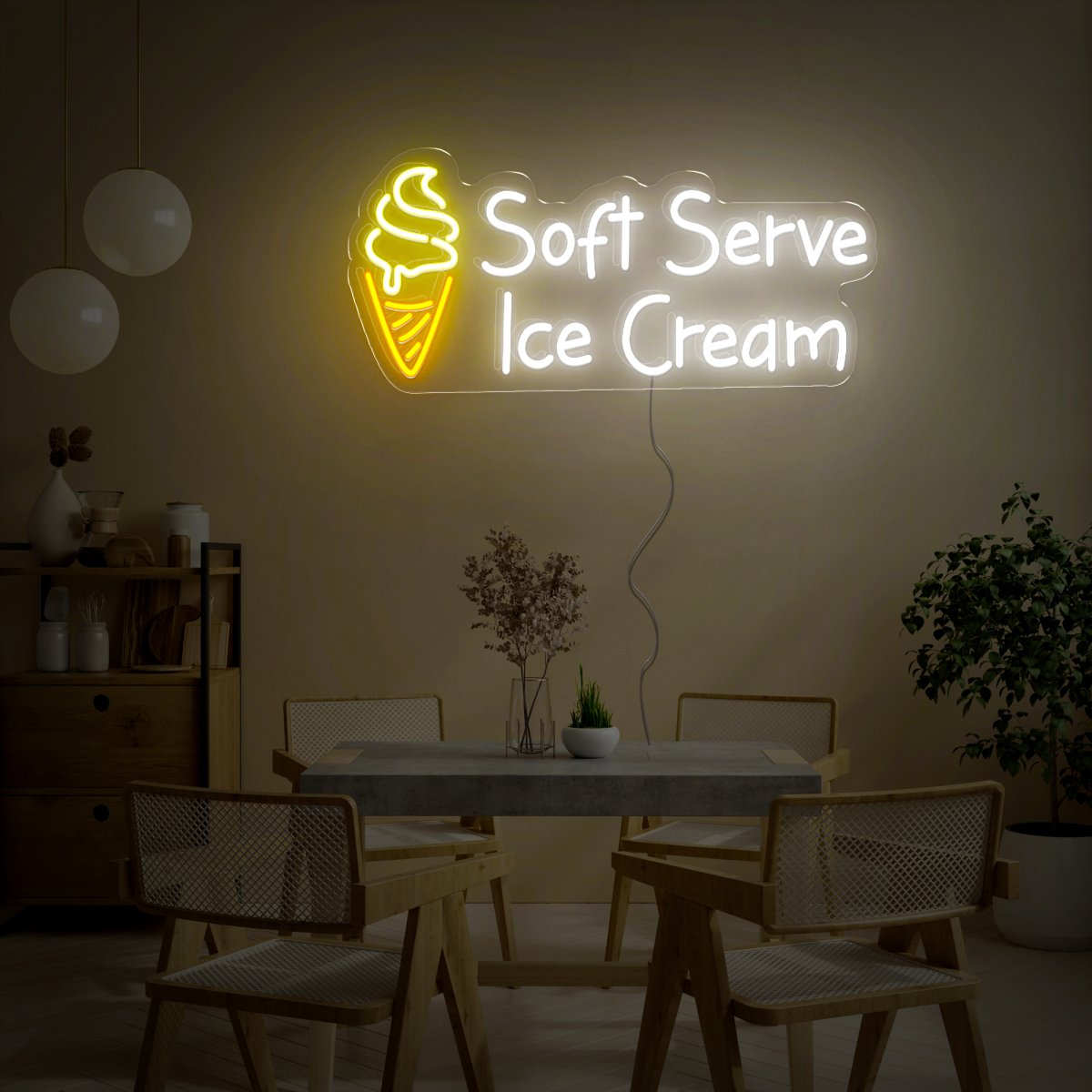 Soft Serve Ice Cream Neon Sign - Reels Custom