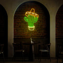 Sombrero On Cactus Neon Sign - Reels Custom