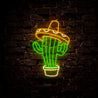 Sombrero On Cactus Neon Sign - Reels Custom