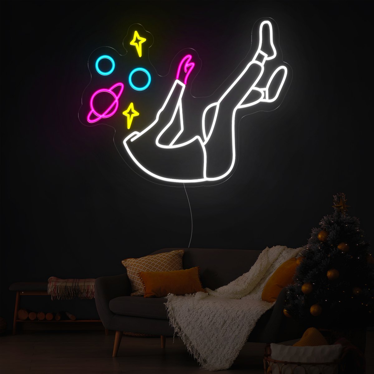 Space Head Led Neon Sign - Reels Custom