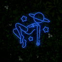 Space Head Neon Sign - Reels Custom