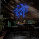 Space Head Neon Sign - Reels Custom