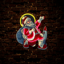 Space Santa christmas and rocket Artwork Led Neon Sign - Reels Custom