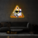 Spaceman Triangle Artwork Led Neon Sign - Reels Custom