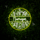 Spring Florals Door Hanger Neon Sign - Reels Custom