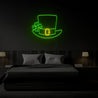St. Patrick's Shamrock Hat Neon Sign - Reels Custom